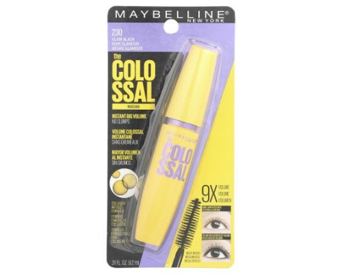 Maybelline, The Colossal Mascara, 230 Glam Black, 0.31 fl oz (9.2 ml) Maybelline, The Colossal Mascara, 230 Glam Black, 0.31 fl oz (9.2 ml)