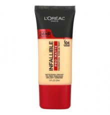 L'Oréal, Infallible, Pro-Matte Foundation, 104 Golden Beige, 1 fl oz (30 ml)