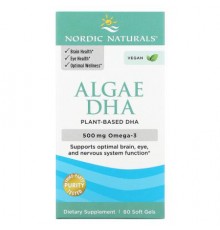 Nordic Naturals, Algae DHA, 60 Soft Gels (250 mg per Soft Gel )