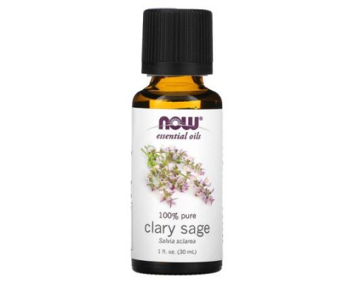NOW Foods, Essential Oils, Clary Sage, 1 fl oz (30 ml)