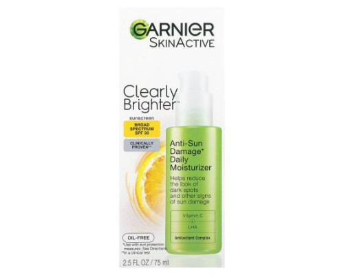 Garnier, SkinActive, Anti-Sun Damage Daily Moisturizer, SPF 30, 2.5 fl oz (75 ml) Garnier, SkinActive, Anti-Sun Damage Daily Moisturizer, SPF 30, 2.5 fl oz (75 ml)
