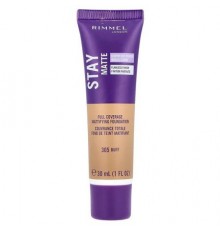 Rimmel London, Stay Matte, Full Coverage Mattifying Foundation, 305 Buff, 1 fl oz (30 ml)