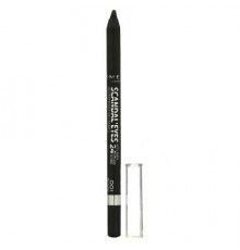 Rimmel London, Scandal'Eyes, Waterproof Gel Pencil, 001 Black, 0.04 oz (1.3 g)