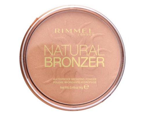 Rimmel London, Natural Bronzer, Waterproof Bronzing Powder, 020 Sunshine, 0.49 oz (14 g)