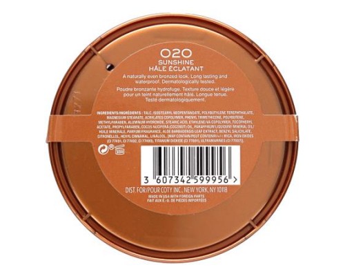 Rimmel London, Natural Bronzer, Waterproof Bronzing Powder, 020 Sunshine, 0.49 oz (14 g)