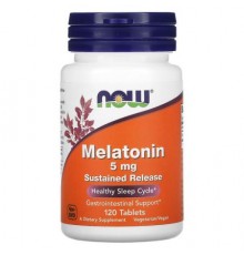 NOW Foods, Melatonin, 5 mg, 120 Tablets