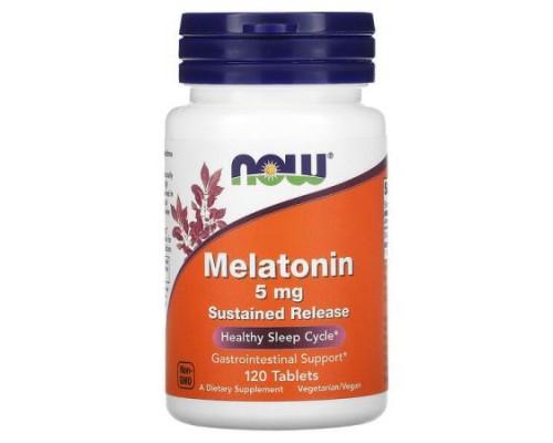 NOW Foods, Melatonin, 5 mg, 120 Tablets