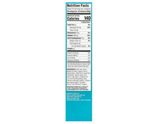Mary's Gone Crackers, Organic Real Thin Crackers, Sea Salt, 5 oz (142 g) Mary's Gone Crackers, Organic Real Thin Crackers, Sea Salt, 5 oz (142 g)