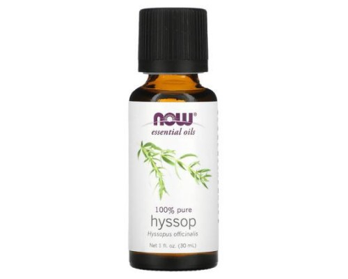 NOW Foods, Essential Oils, Hyssop, 1 fl oz (30 ml)