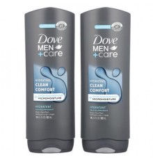 Dove, Men+Care, Clean Comfort, Body and Face Wash, 2 Pack, 18 fl oz (532 ml) Each