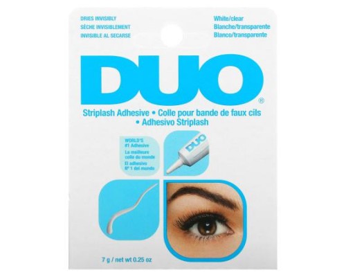 DUO, Striplash Adhesive, White/Clear, 0.25 oz (7 g) DUO, Striplash Adhesive, White/Clear, 0.25 oz (7 g)
