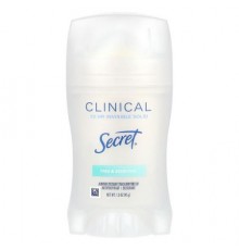 Secret, Clinical 72 HR Invisible Solid Deodorant, Free & Sensitive , 1.6 oz (45 g)