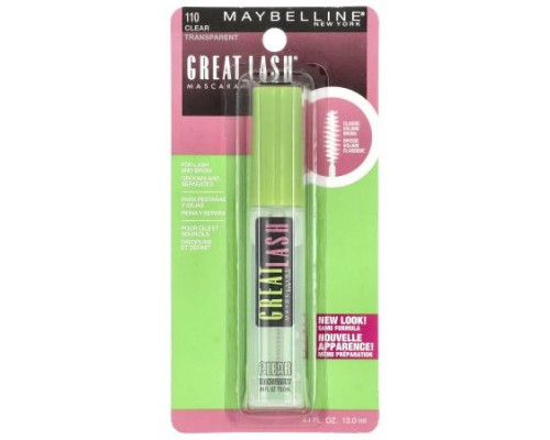 Maybelline, Great Lash® Mascara, 110 Clear, 0.44 fl oz (13 ml) Maybelline, Great Lash® Mascara, 110 Clear, 0.44 fl oz (13 ml)