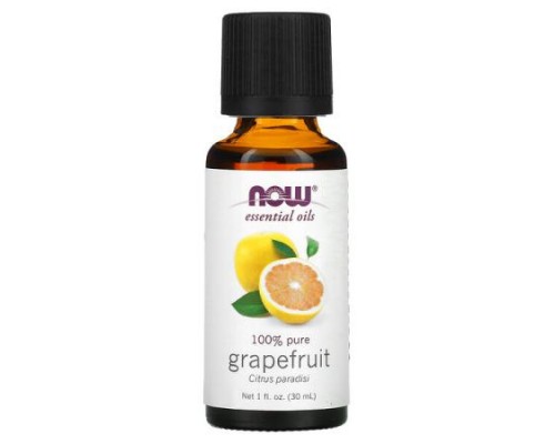 NOW Foods, Essential Oils, Grapefruit, 1 fl oz (30 ml)