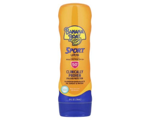 Banana Boat, Sport Ultra, Sunscreen Lotion, SPF 50+, 8 fl oz (236 ml) Banana Boat, Sport Ultra, Sunscreen Lotion, SPF 50+, 8 fl oz (236 ml)