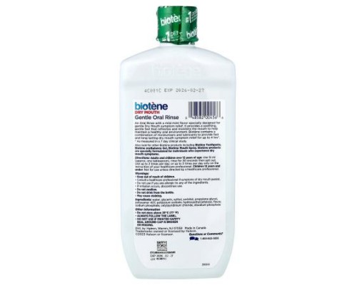 Biotene Dental Products, Dry Mouth Gentle Oral Rinse, Alcohol-Free, Gentle Mint, 16 fl oz (473 ml) Biotene Dental Products, Dry Mouth Gentle Oral Rinse, Alcohol-Free, Gentle Mint, 16 fl oz (473 ml)