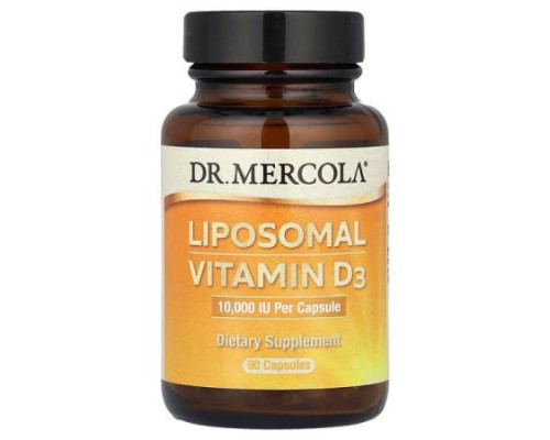 Dr. Mercola, Liposomal Vitamin D3 , 250 mcg (10,000 IU), 90 Capsules Dr. Mercola, Liposomal Vitamin D3 , 250 mcg (10,000 IU), 90 Capsules