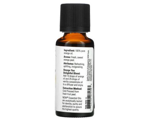 NOW Foods, Essential Oils, Orange, 1 fl oz (30 ml)