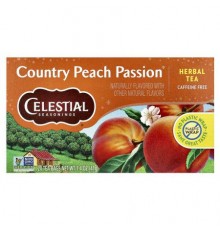 Celestial Seasonings, Herbal Tea, Country Peach Passion®, Caffeine Free, 20 Tea Bags, 1.4 oz (41 g)
