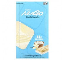 NuGo Nutrition, Original Bar, Vanilla Yogurt, 15 Bars, 1.76 oz (50 g) Each