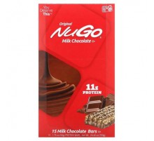 NuGo Nutrition, Original Bar, Milk Chocolate, 15 Bars, 1.76 oz (50 g) Each