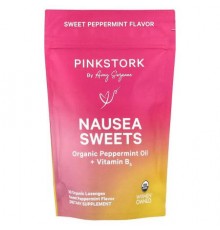 Pink Stork, Nausea Sweets, Sweet Peppermint, 30 Organic Lozenges