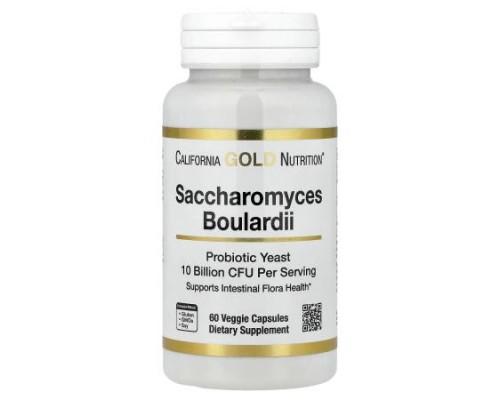 California Gold Nutrition, Saccharomyces Boulardii, 60 Veggie Capsules (5 Billion CFU per Capsule) California Gold Nutrition, Saccharomyces Boulardii, 60 Veggie Capsules (5 Billion CFU per Capsule)