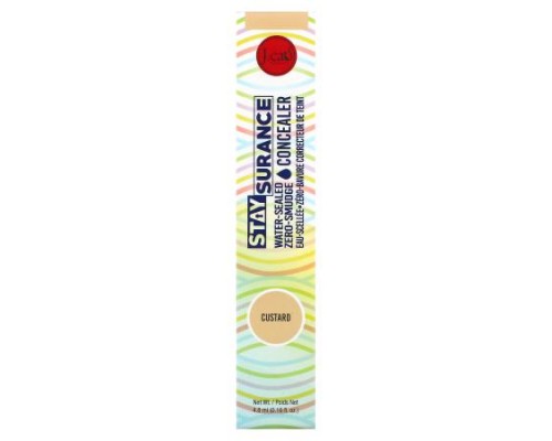 J.Cat Beauty, Staysurance, Water-Sealed Zero-Smudge Concealer, SHC107 Custard, 0.16 fl oz (4.8 ml)