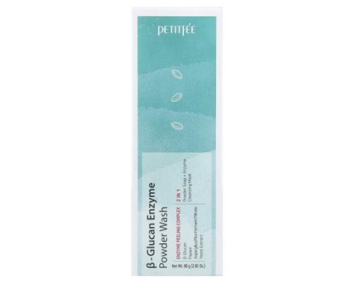 Petitfee, B-Glucan Enzyme Powder Wash, 2.82 oz (80 g) Petitfee, B-Glucan Enzyme Powder Wash, 2.82 oz (80 g)