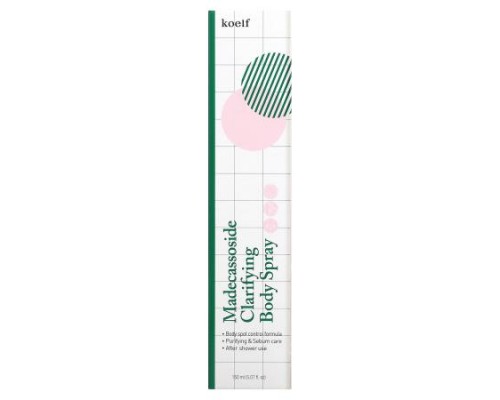 Koelf, Madecassoside Clarifying Body Spray, 5.07 fl oz (150 ml) Koelf, Madecassoside Clarifying Body Spray, 5.07 fl oz (150 ml)