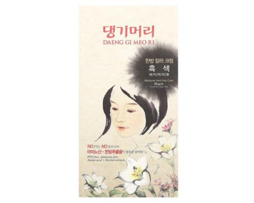 DAENG GI MEO RI, Medicinal Herb Hair Color, Black, 1 Kit DAENG GI MEO RI, Medicinal Herb Hair Color, Black, 1 Kit