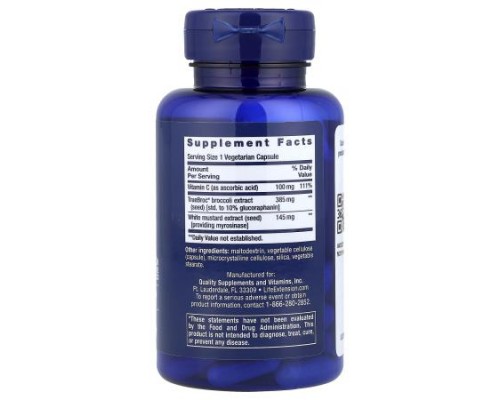 Life Extension, Optimized Broccoli and Myrosinase, 30 Vegetarian Capsules