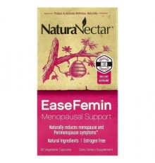 NaturaNectar, EaseFemin, Menopausal Support, 30 Vegetable Capsules