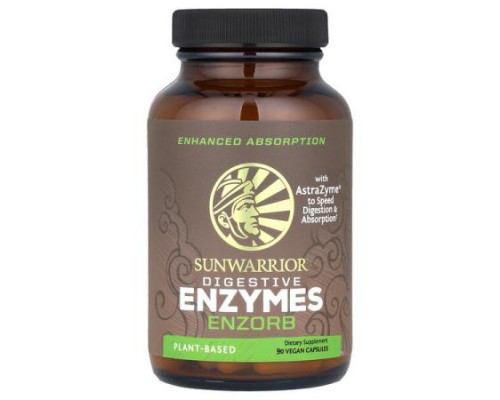 Sunwarrior, Digestive Enzymes, Enzorb , 90 Vegan Capsules