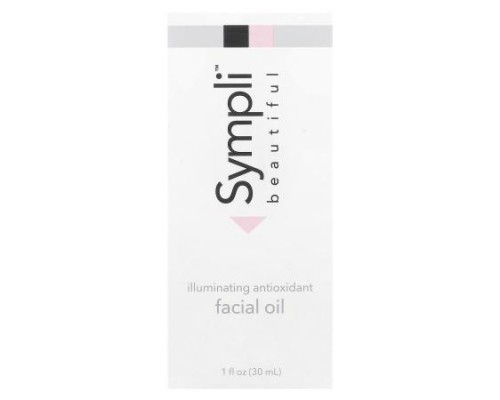 Sympli Beautiful, Illuminating Antioxidant Facial Oil with Argan, Marula, Rosehip & Orange Oil, 1 fl oz (30 ml)