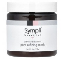 Sympli Beautiful, Activated Charcoal Pore Refining Beauty Mask, 4 oz (113 g)