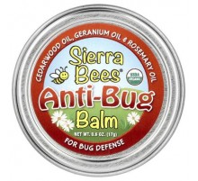 Sierra Bees, Anti-Bug Balm, Cedarwood, Geranium & Rosemary Oil, 0.6 oz (17 g)