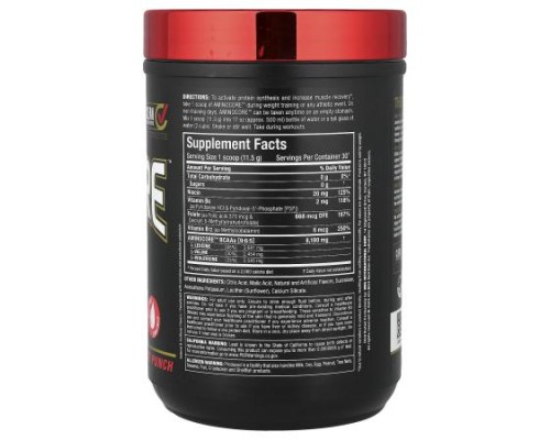 ALLMAX, AMINOCORE™ BCAA, Fruit Punch, 0.69 lbs (315 g) ALLMAX, AMINOCORE™ BCAA, Fruit Punch, 0.69 lbs (315 g)