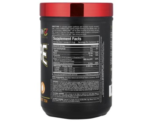 ALLMAX, AMINOCORE™ BCAA, Sweet Tea, 0.69 lbs (315 g) ALLMAX, AMINOCORE™ BCAA, Sweet Tea, 0.69 lbs (315 g)