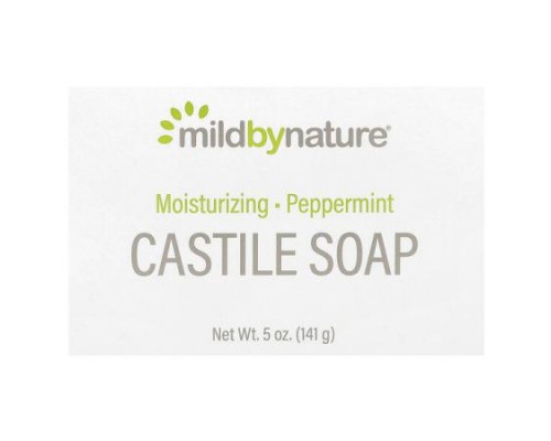 Mild By Nature, Castile Bar Soap, Peppermint, 5 oz (141 g)