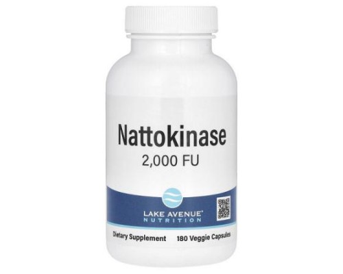 Lake Avenue Nutrition, Nattokinase, 2,000 FU, 180 Veggie Capsules