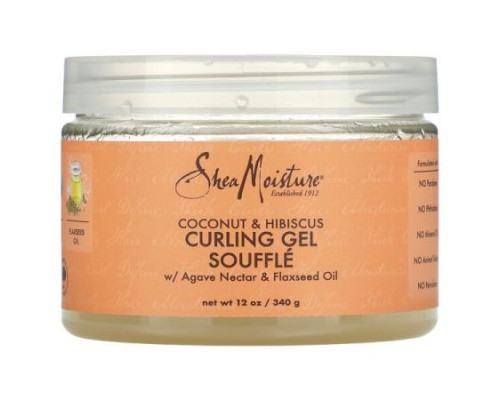 SheaMoisture, Curling Gel Souffle, Coconut & Hibiscus, 12 oz (340 g) SheaMoisture, Curling Gel Souffle, Coconut & Hibiscus, 12 oz (340 g)