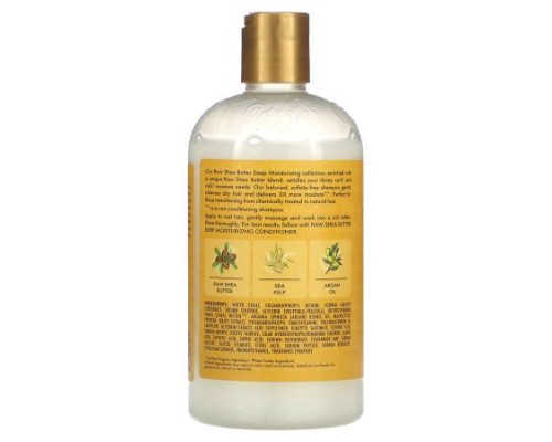 SheaMoisture, Raw Shea Butter, Deep Moisturizing Shampoo, Curly to Coily Hair, 13 fl oz (384 ml)