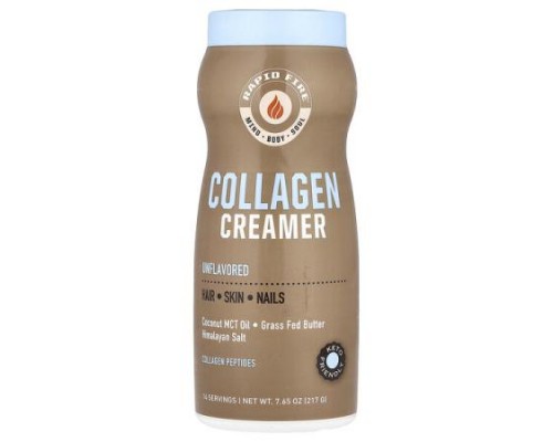 RAPIDFIRE, Collagen Creamer, Unflavored, 7.65 oz (217 g) RAPIDFIRE, Collagen Creamer, Unflavored, 7.65 oz (217 g)