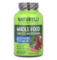 NATURELO, Whole Food Complete Multivitamin, For Men 50+, 120 Vegetarian Capsules