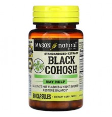 Mason Natural, Black Cohosh, Standardized Extract, 60 Capsules (40 mg per Capsule)