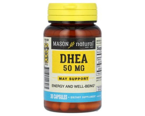 Mason Natural, DHEA, 50 mg, 30 Capsules Mason Natural, DHEA, 50 mg, 30 Capsules