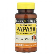Mason Natural, Chewable Papaya, Digestive Enzyme Complex, Peach , 100 Chewables