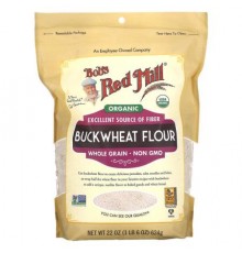 Bob's Red Mill, Organic Buckwheat Flour, Whole Grain, 22 oz (624 g)