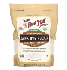 Bob's Red Mill, Organic Dark Rye Flour, Whole Grain, 20 oz (567 g)
